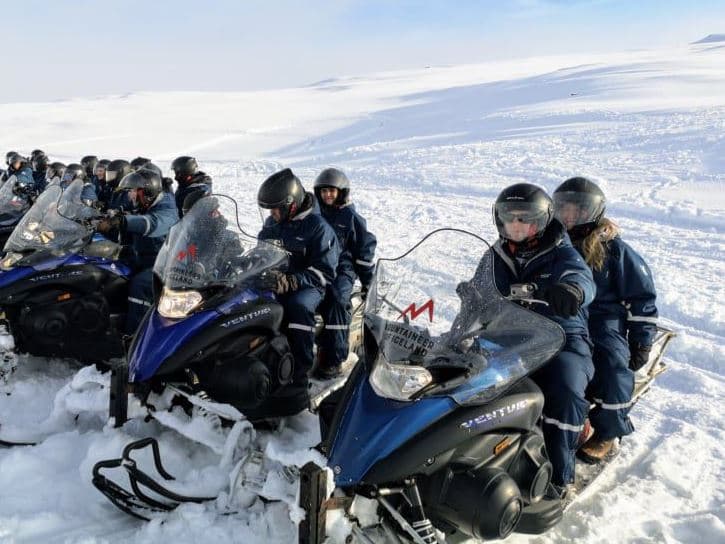 Meet us at Gullfoss - Snowmobile tour, available all year
