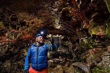 Raufarhólshellir Guide showing the colours