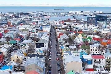 View over central Reykjavik