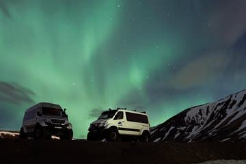 Northern Lights in Super Jeep