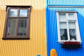 As Iceland tends to be rather dark during the winter time, the locals have brightened up Reykjavik with colourful houses and art pieces
