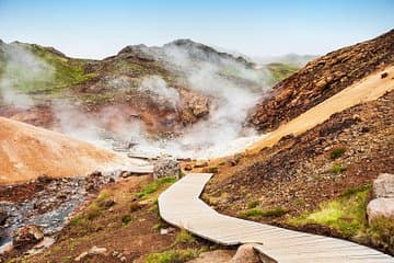 Seltun is a majestic display of natures forces - one of the many highlights we recommend during your Private 5-Hour Airport Transfer & Tour