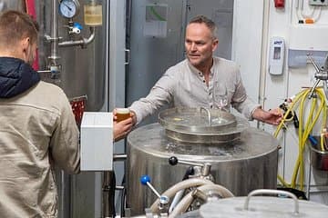 Tasting beer straight from the tank