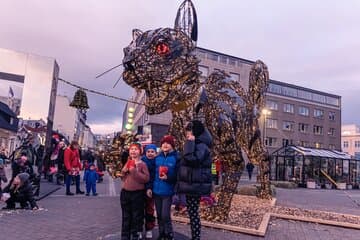 The Icelandic Christmas cat in downtown Reykjavik