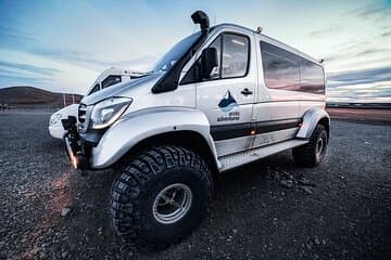 Ride across the rugged terrain in our powerful Super Jeeps for a fun off-road adventure to the ice