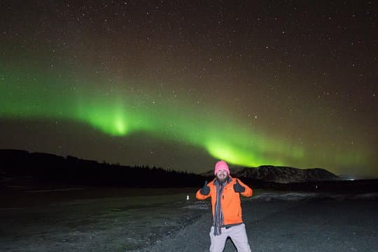 Northern Lights Small-Group Tour From Reykjavik with Hot Choco