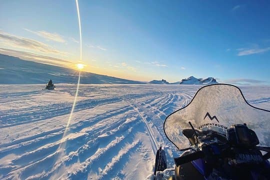 Snowmobiling Adventure on Langjokull Glacier from Gullfoss