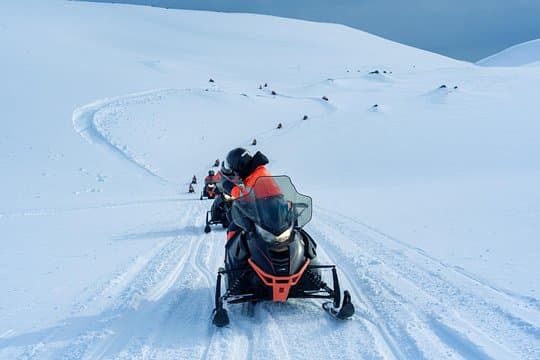 Private 4WD Golden Circle & Glacier Snowmobiling Iceland Tour