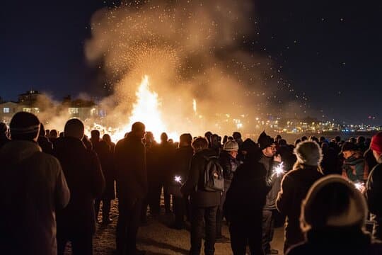 Bonfires and Fireworks New Years Eve Tour in Reykjavik