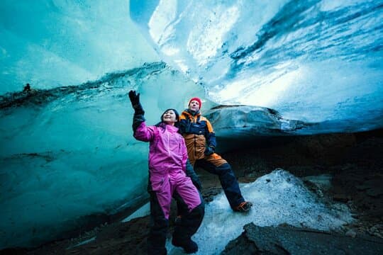 Glacier Snowmobiling and Natural Ice Cave Tour from Reykjavik