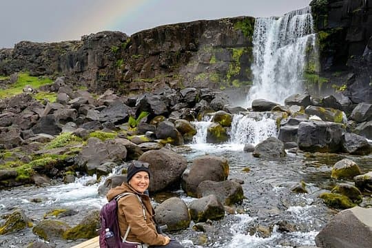 Golden Circle Private Tour with Faxafoss from Keflavik Airport