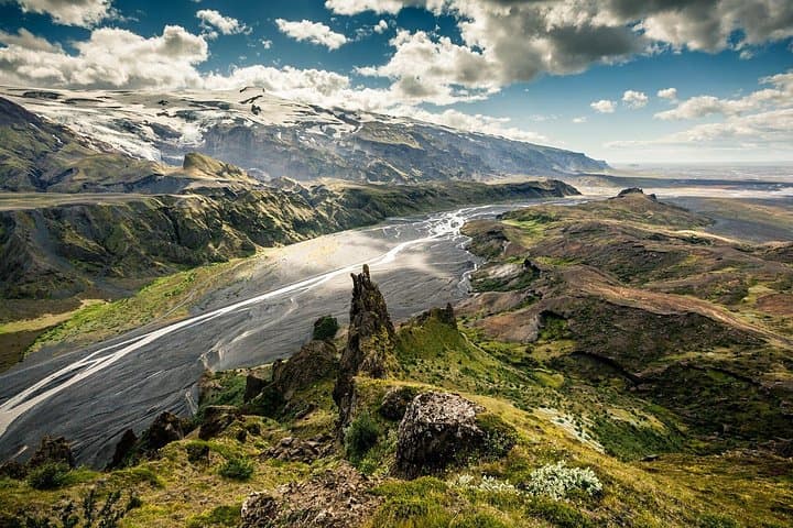 Paseo privado en súper camión 4x4 por el valle del glaciar Thorsmörk