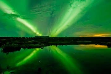 Double the magic, double the memories! Enjoy a thrilling whale watching tour, then marvel at the stunning Northern Lights — Iceland’s natural beauty at its finest.