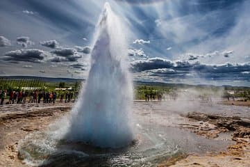 Strokkur geyser on the Golden Circle