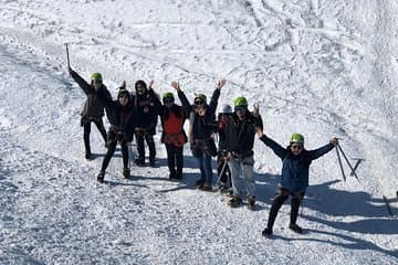 Fun on the glacier