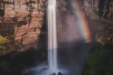Háifoss waterfall, stranger things tv show.