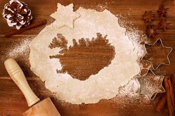 Iceland in a cookie dough