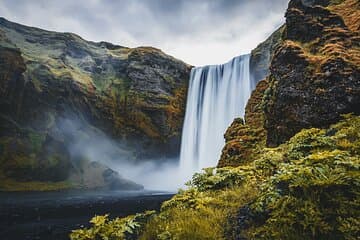 Skógafoss from ground level