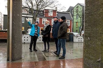 Our meeting point, Ingolfur Square is a popular spot for locals and tourists alike.