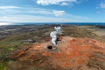 Another view of the Gunnuhver Geothermal Area in Reykjanes, Iceland