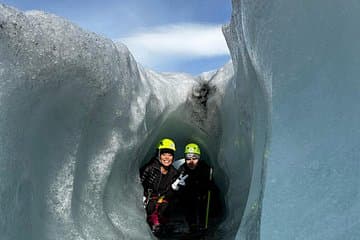 You will find many beautiful formations on the glacier.