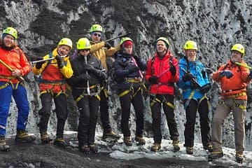 Played all the instruments of the ice axe.