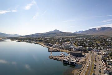 Akureyri in Eyjafjörður Fjord