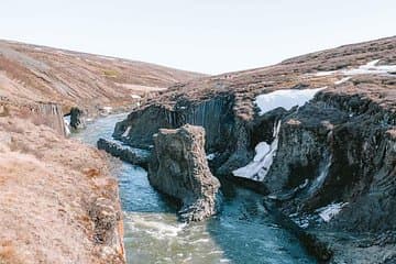 The canyon at Stuðlagil