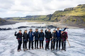 Our experienced guides lead small-group glacier tours on Sólheimajökull, providing safety training, crampons, and insight into the glacier’s volcanic history