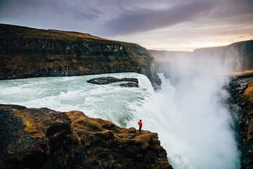 Majestic Gullfoss waterfall
