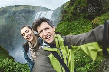 Selfie at Skógafoss