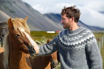 Petting a Horse