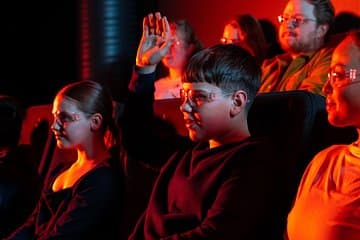 Curiosity ignited! Kids love learning about real lava and volcanoes at Lava Show.