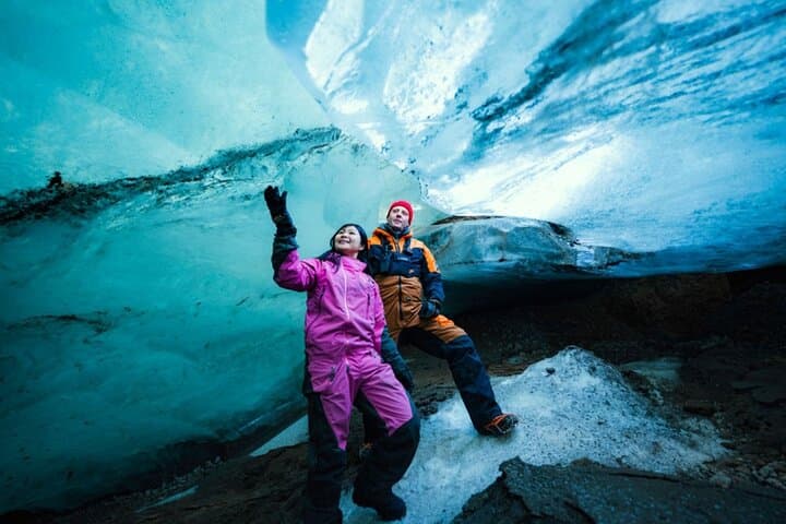 Glacier Snowmobiling and Natural Ice Cave Tour from Reykjavik