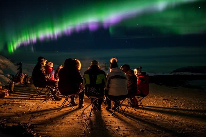 Aurora Hunt with Campfire Thermal Suits and Marshmallows