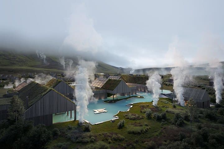 Reykjaböð Hot Springs Admission and Transfer from Reykjavík