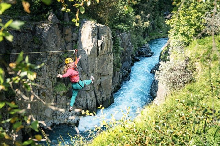 Zipline Adventure Through Glerárgil River Canyon in Akureyri Town